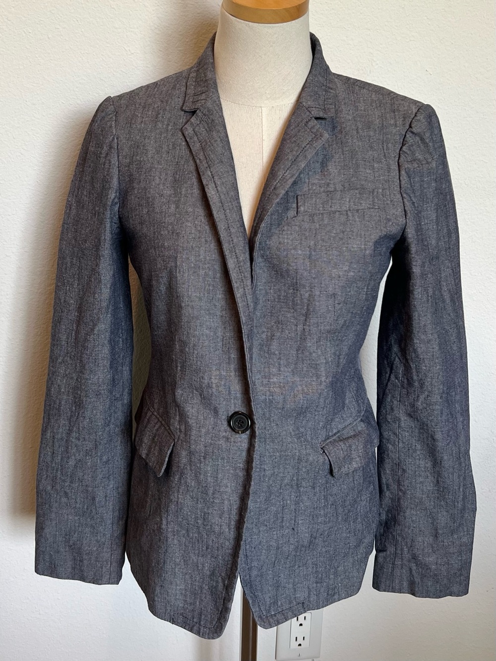 J. Crew Chambray Blazer